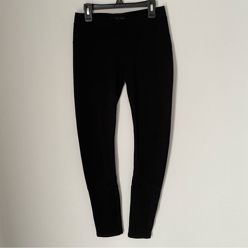 Rock & Republic Black Textured Pull On Leggings